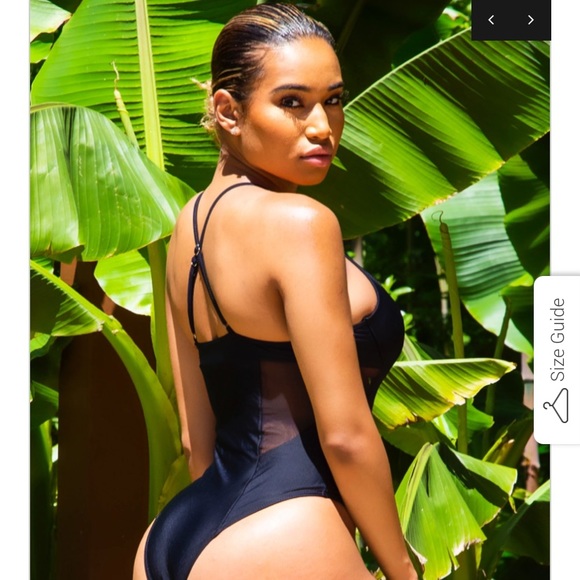 Black one piece swim - Picture 2 of 4